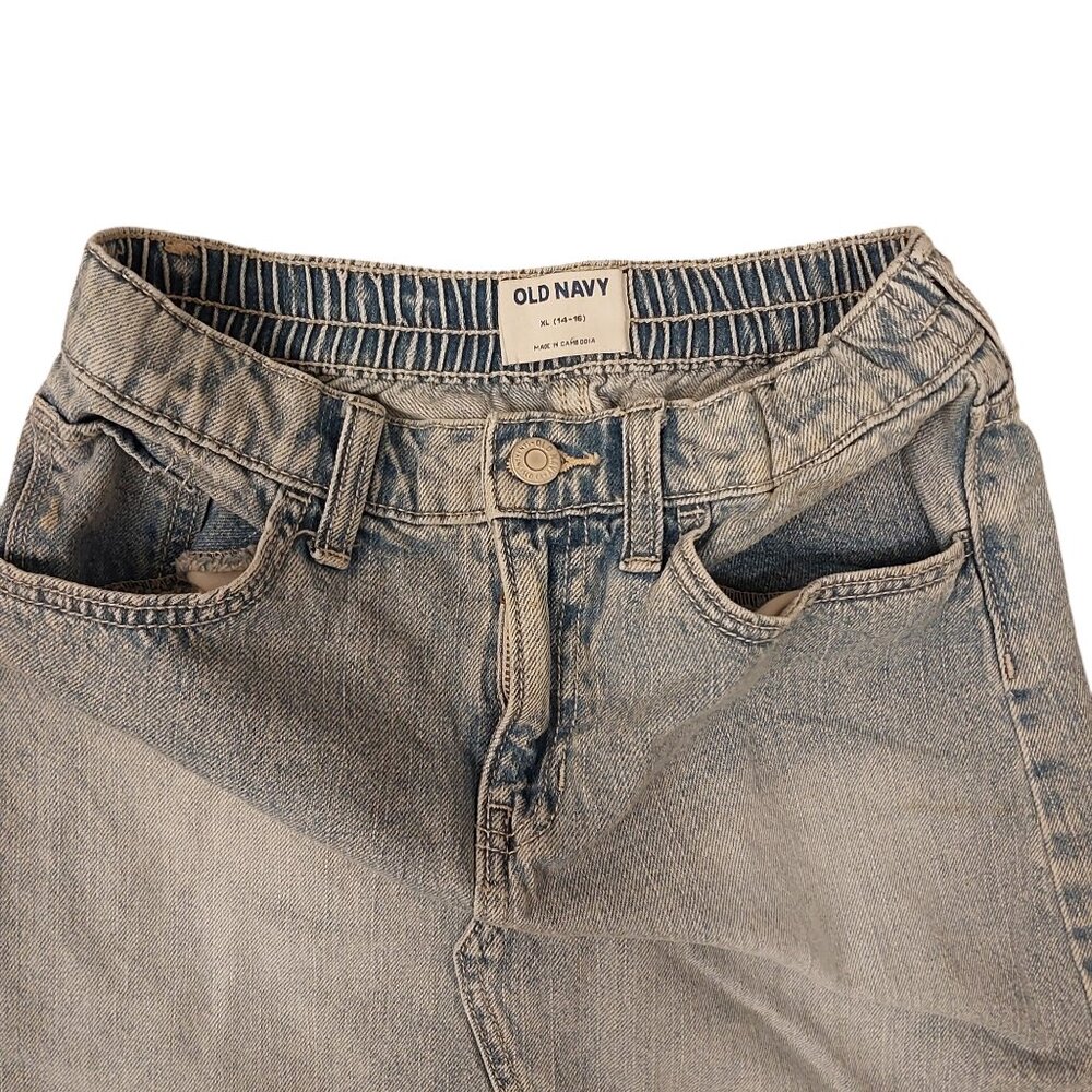 Old Navy Girls Blue Jean Skirt - Size XL (14-16), Classic Denim - Picture 3 of 3